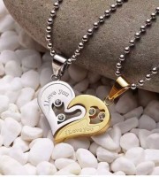 2 Heart Couple Neck less - 1058